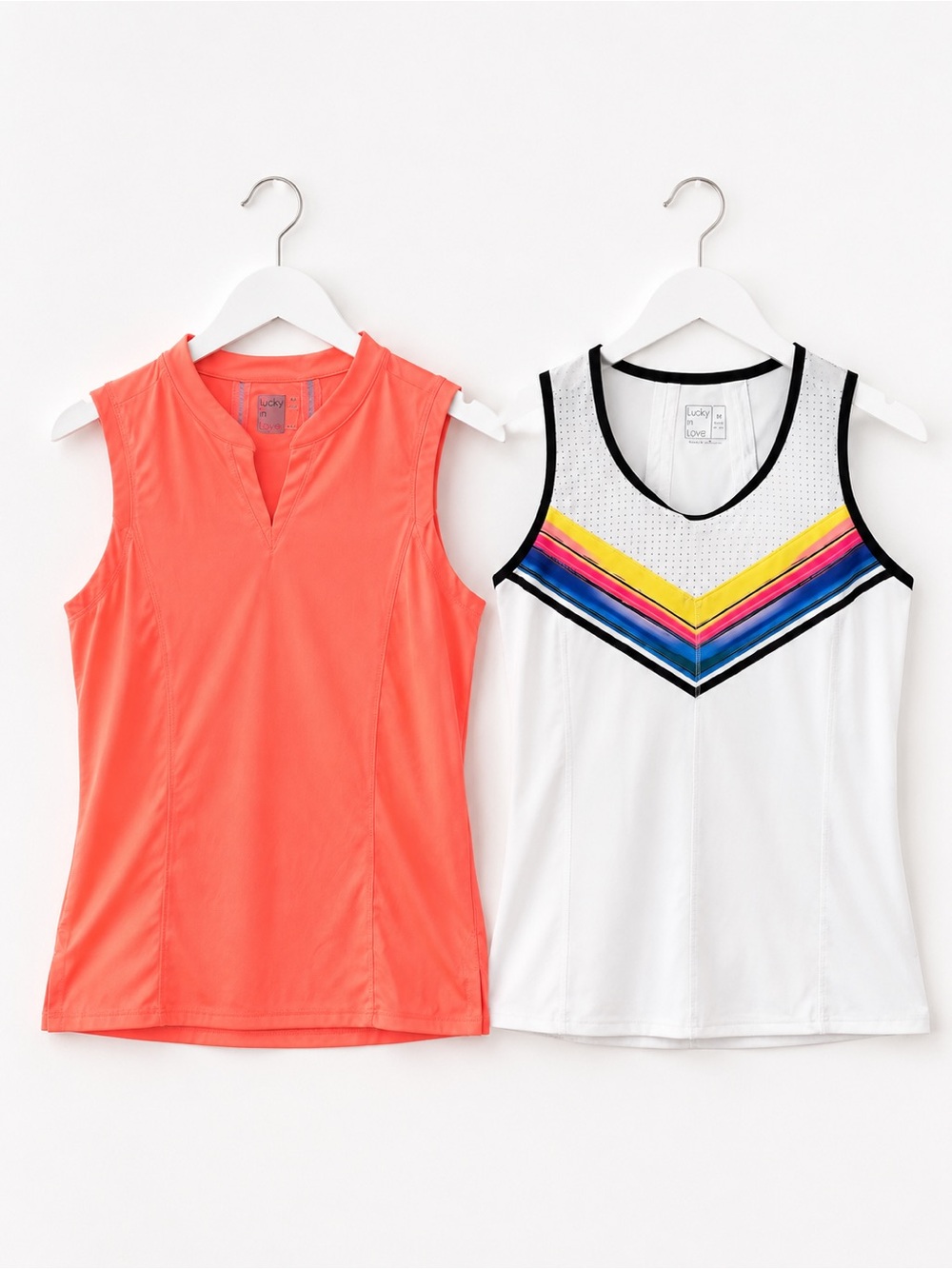 Lucky in Love Lot Of TWO Tennis Golf Tank Top Size M (8-10) Sleeveless